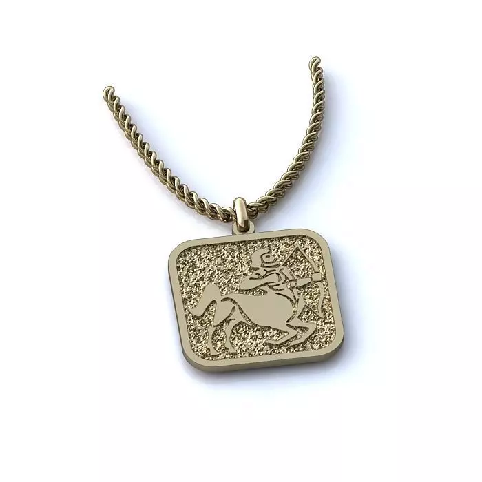 Zodiac Sign Pendants 3D Model Collection 3dm only 3D print model_30