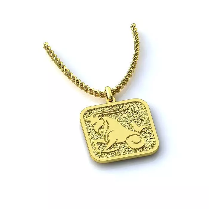 Zodiac Sign Pendants 3D Model Collection 3dm only 3D print model_25
