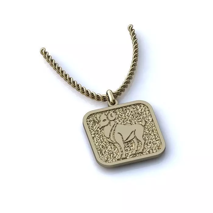 Zodiac Sign Pendants 3D Model Collection 3dm only 3D print model_26