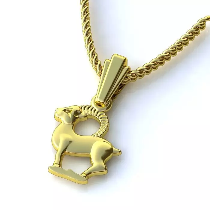 Zodiac Sign Pendants 3D Model Collection 3dm only 3D print model_18