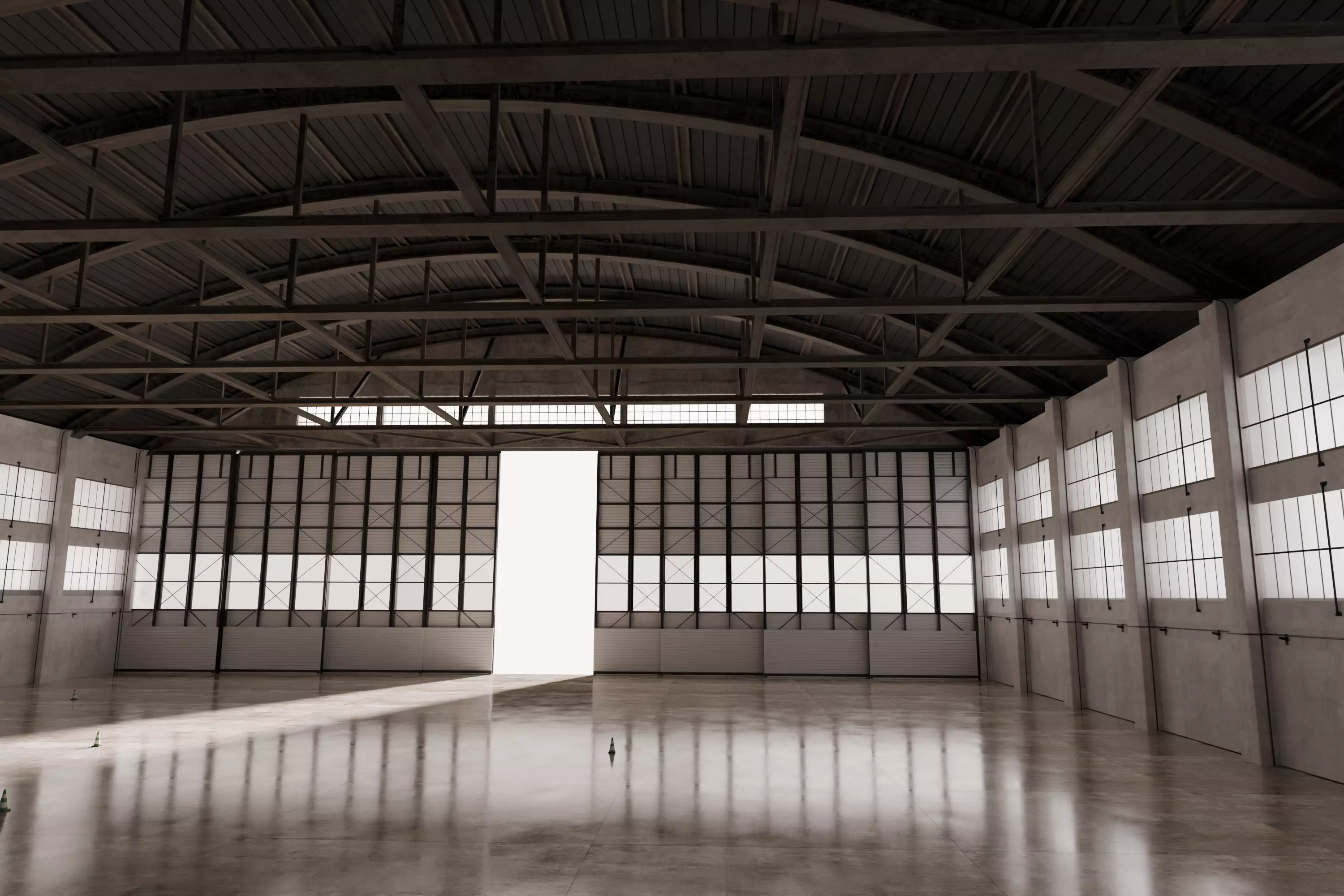 Hangar Interior 3D model_2
