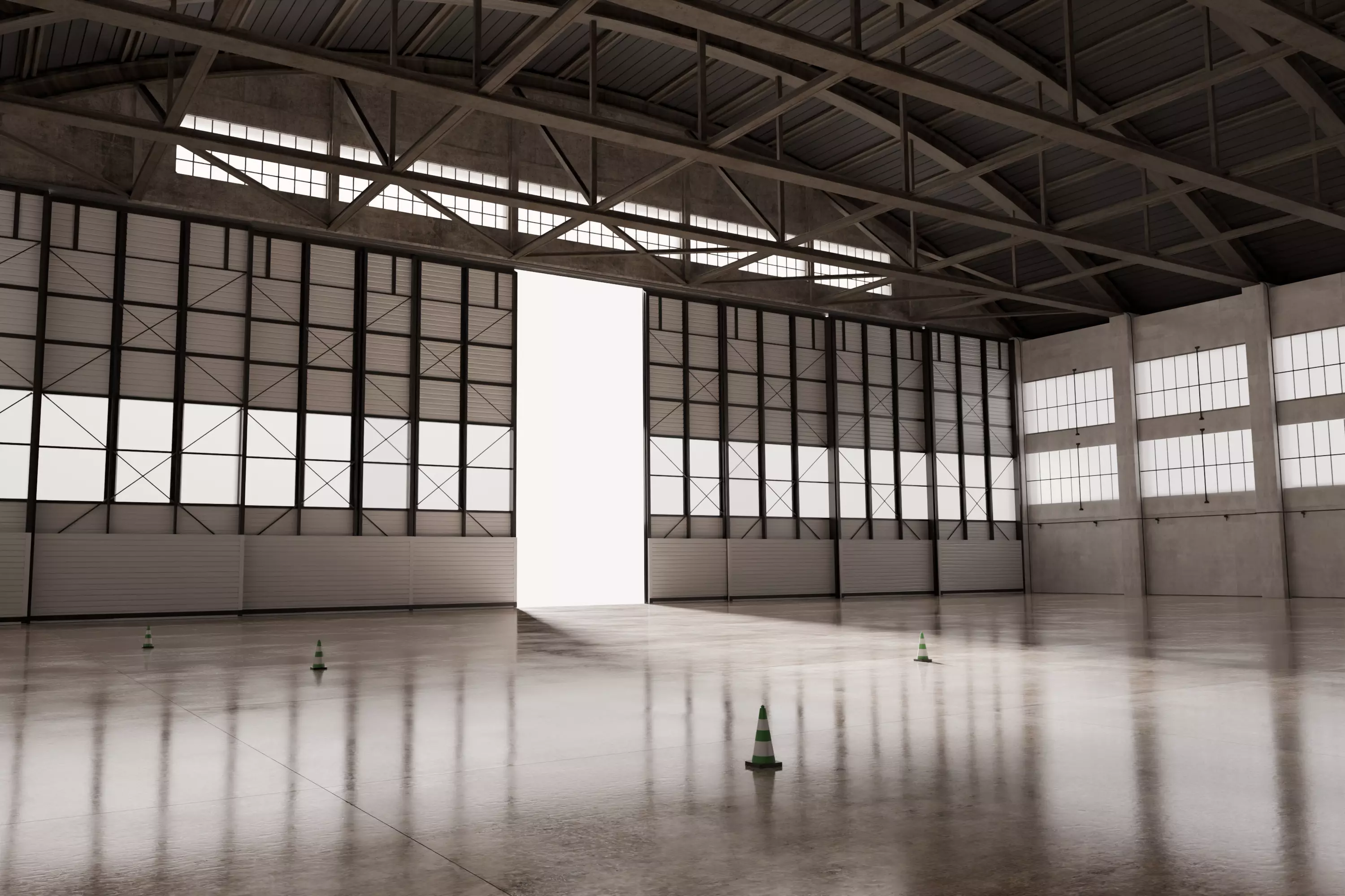 Hangar Interior 3D model_0