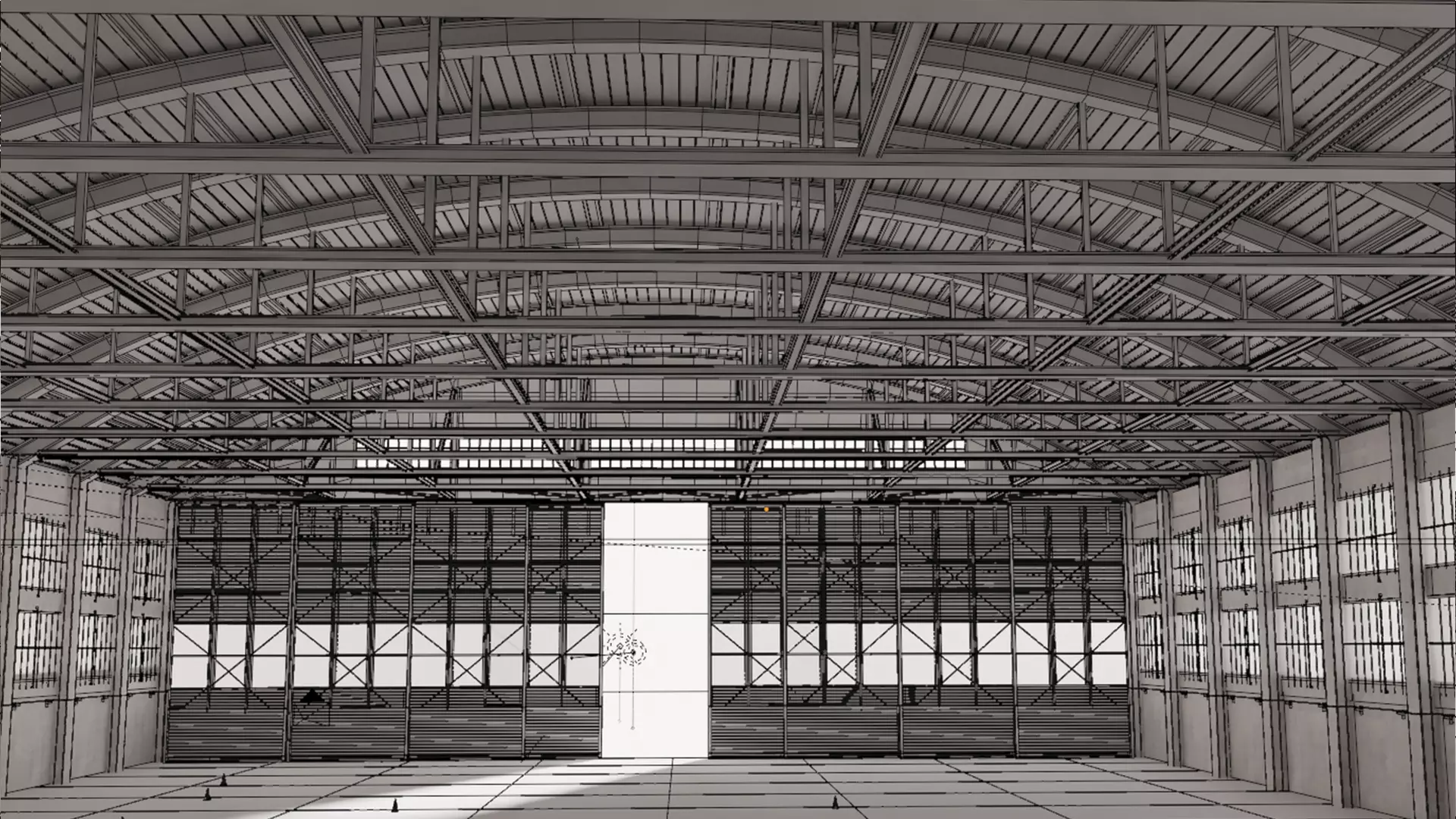Hangar Interior 3D model_7