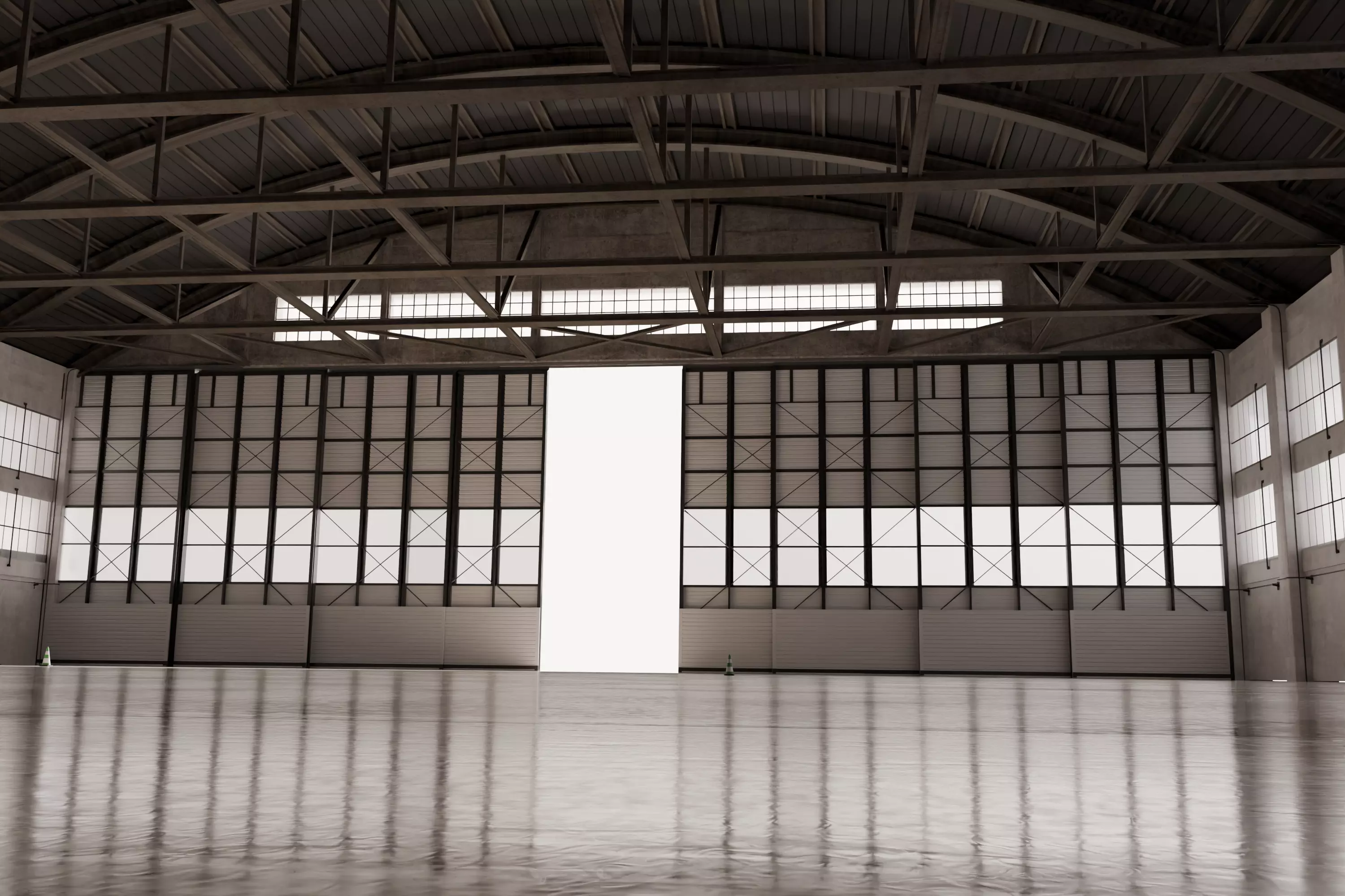 Hangar Interior 3D model_1