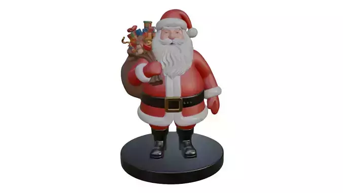 Santa Claus 3d Model For 3D Print 3D print model