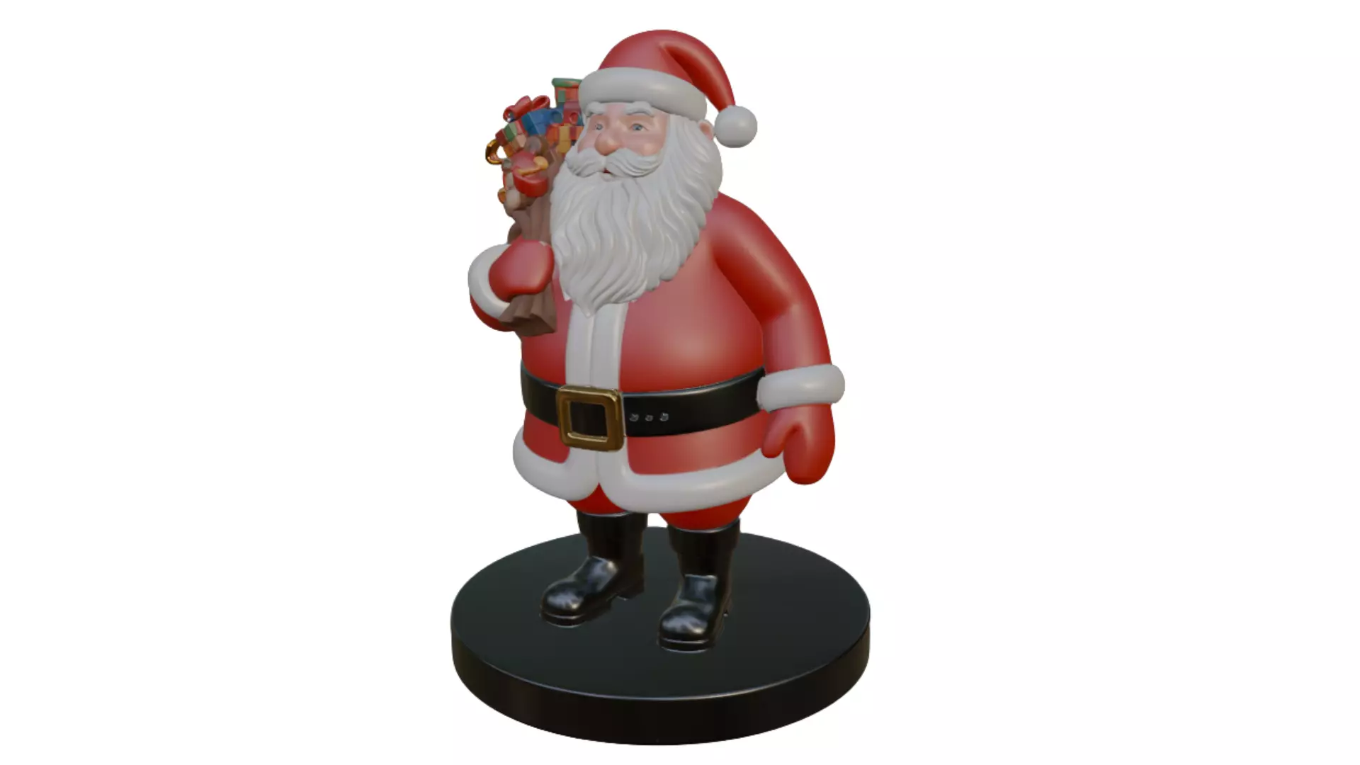 Santa Claus 3d Model For 3D Print 3D print model_5
