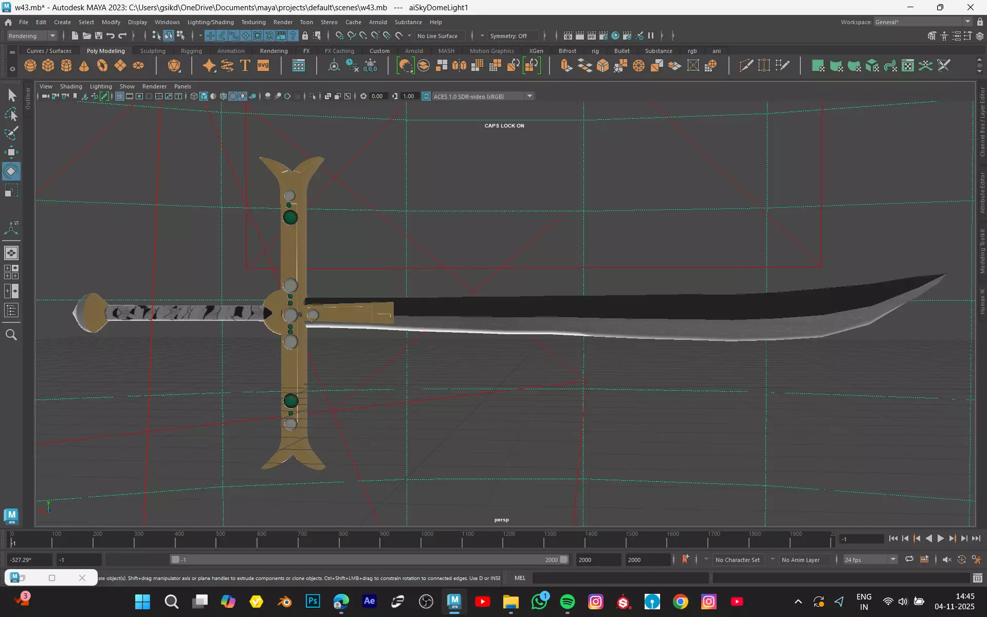 mihawk sword YOUR FROM ONEPICES Low-poly 3D model_2