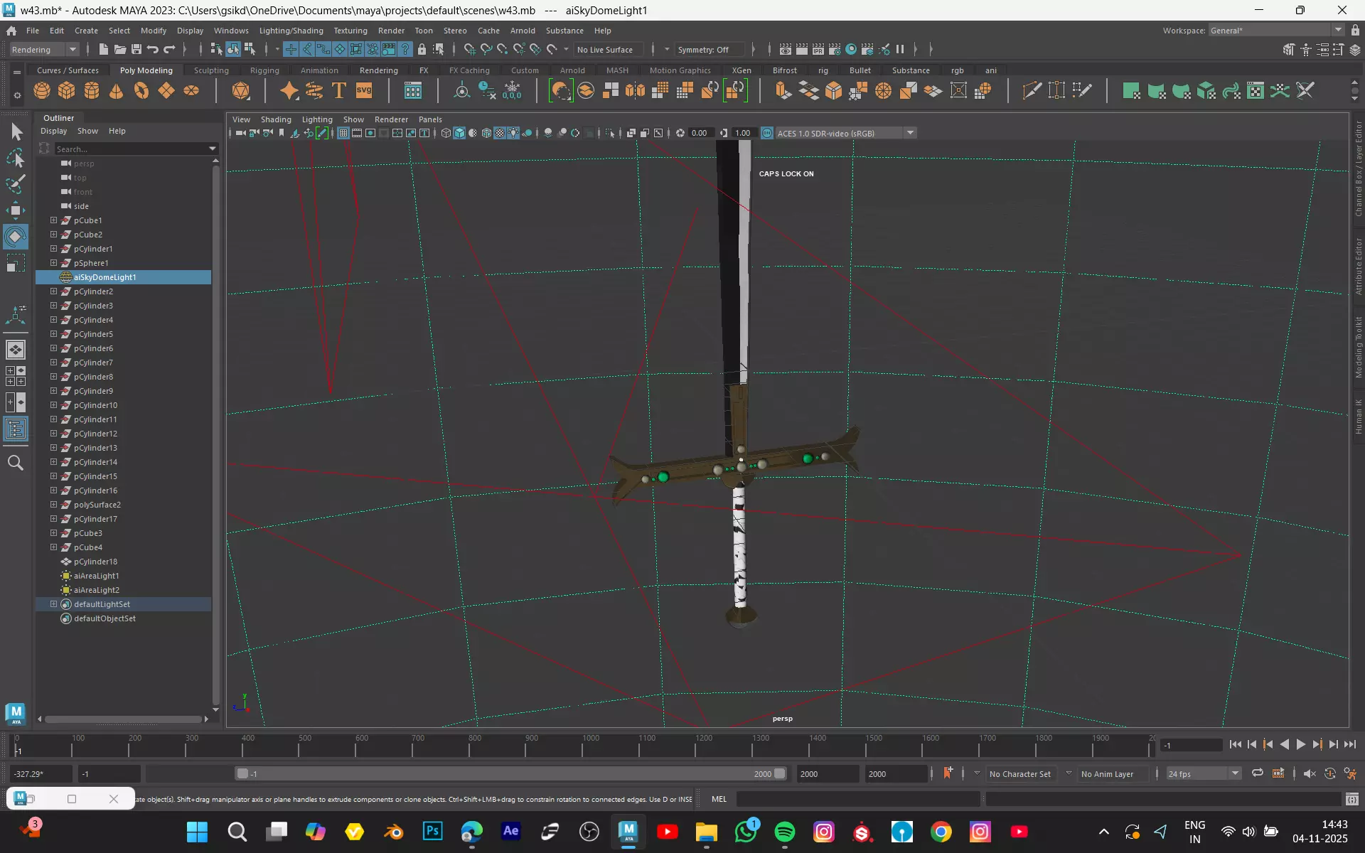 mihawk sword YOUR FROM ONEPICES Low-poly 3D model_5