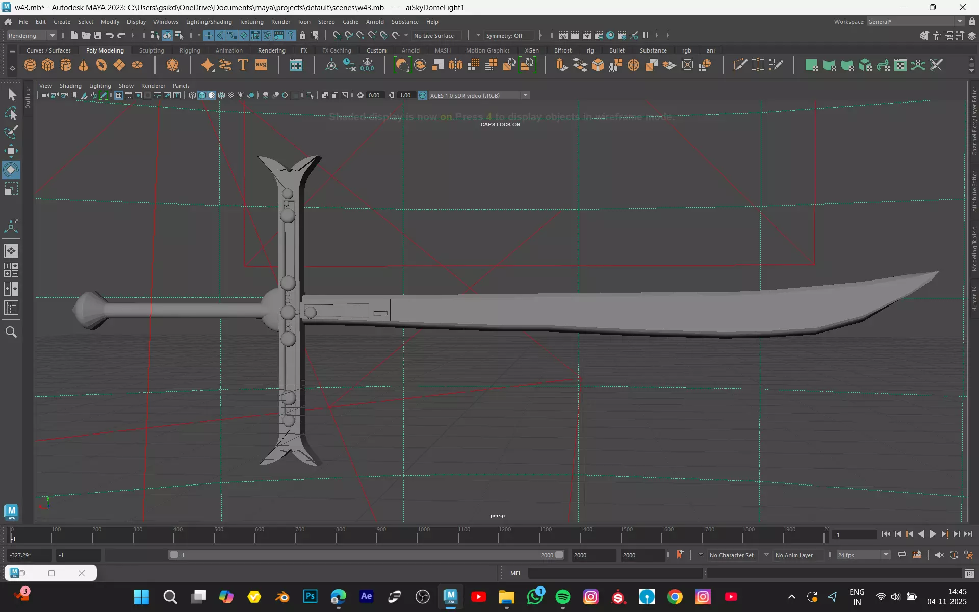 mihawk sword YOUR FROM ONEPICES Low-poly 3D model_7