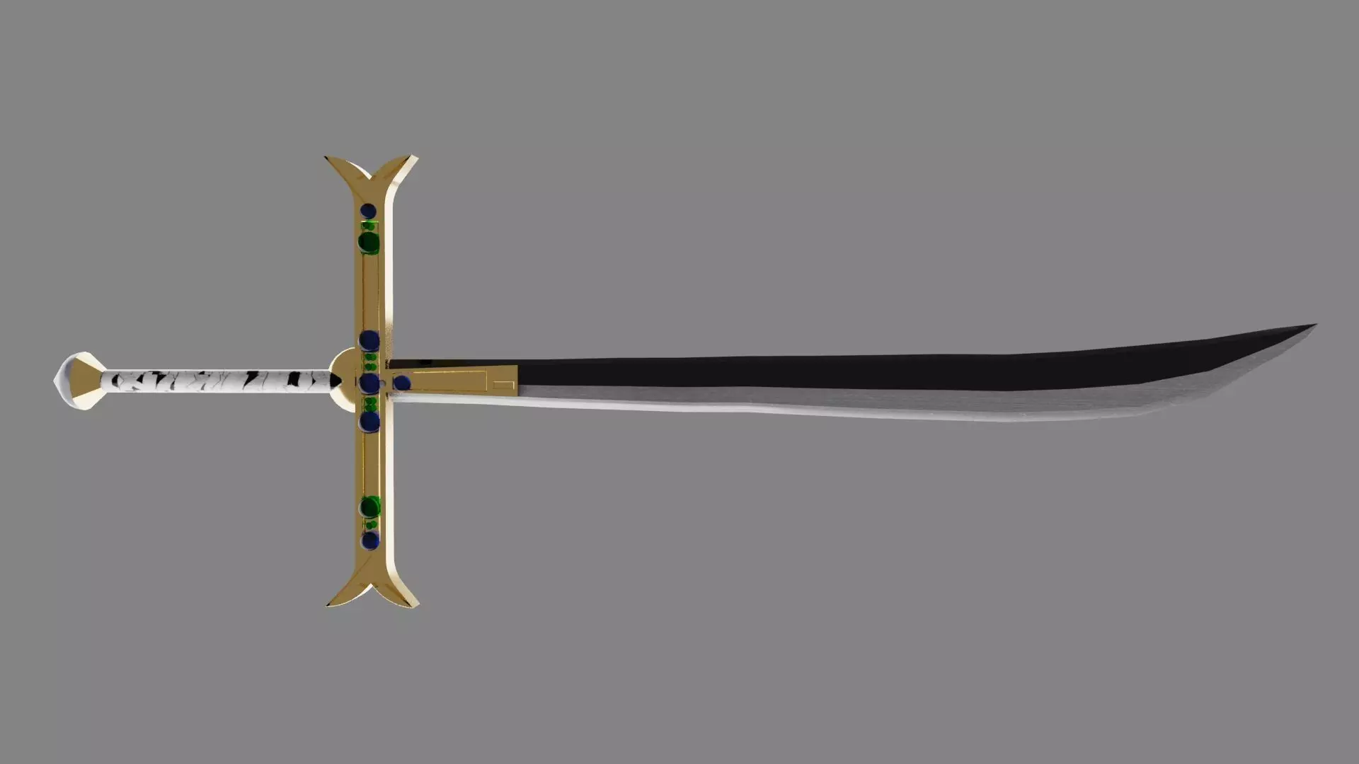 mihawk sword YOUR FROM ONEPICES Low-poly 3D model_0