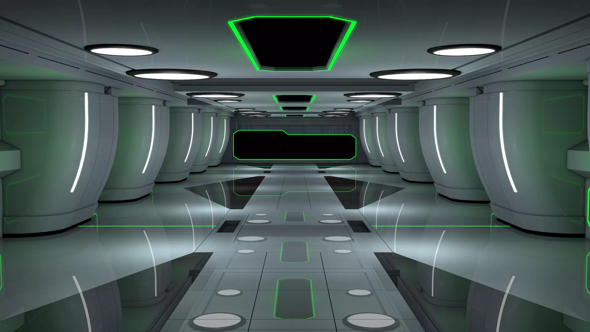 Sci Fi Interior 3D model_0