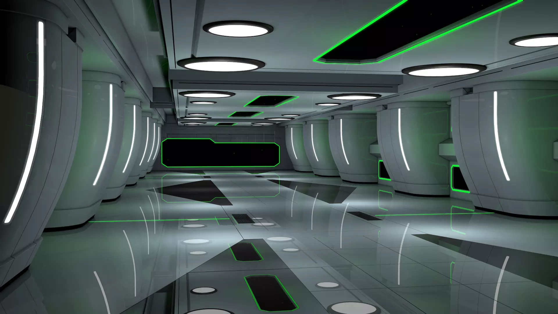 Sci Fi Interior 3D model_2
