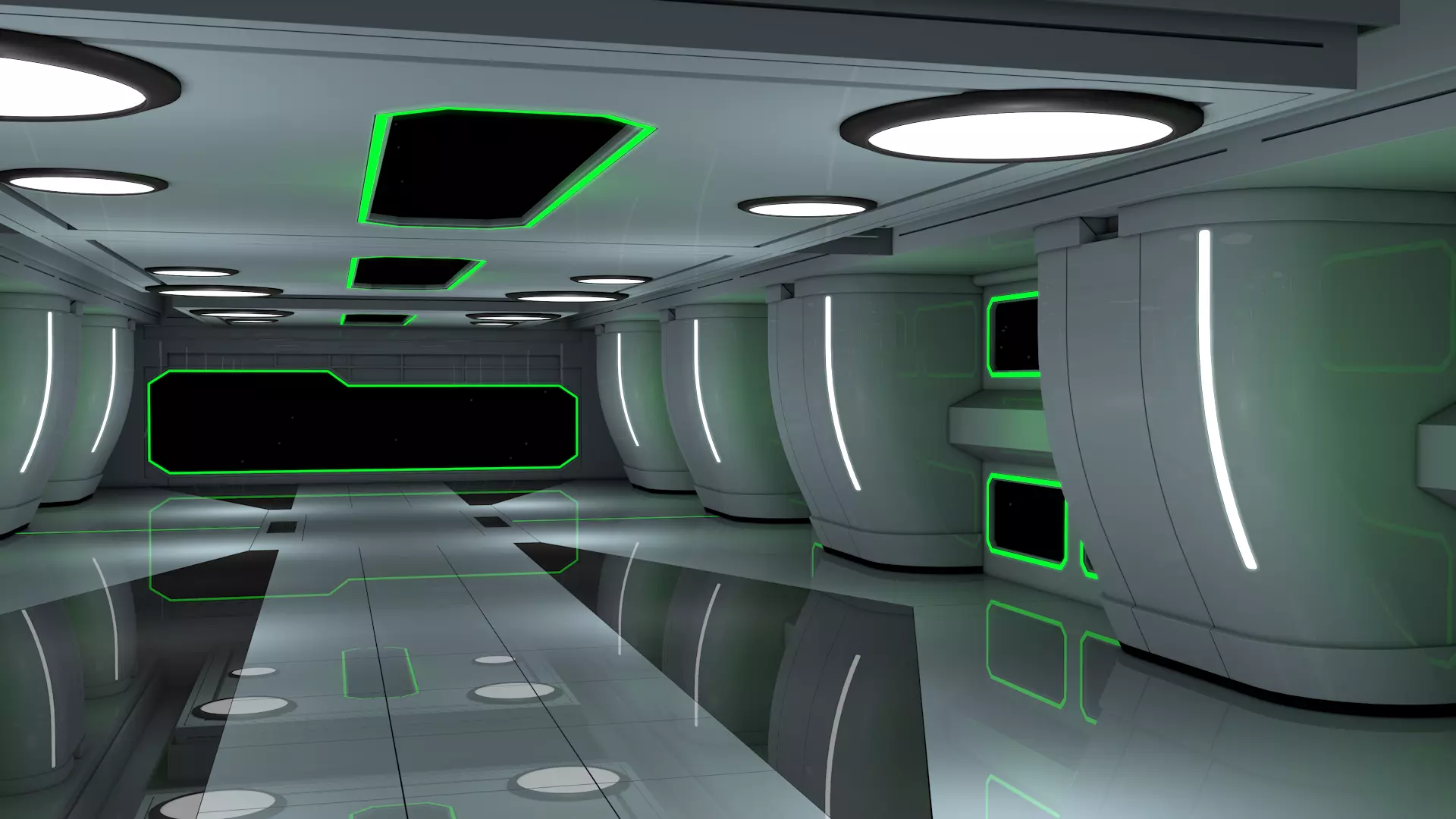 Sci Fi Interior 3D model_4