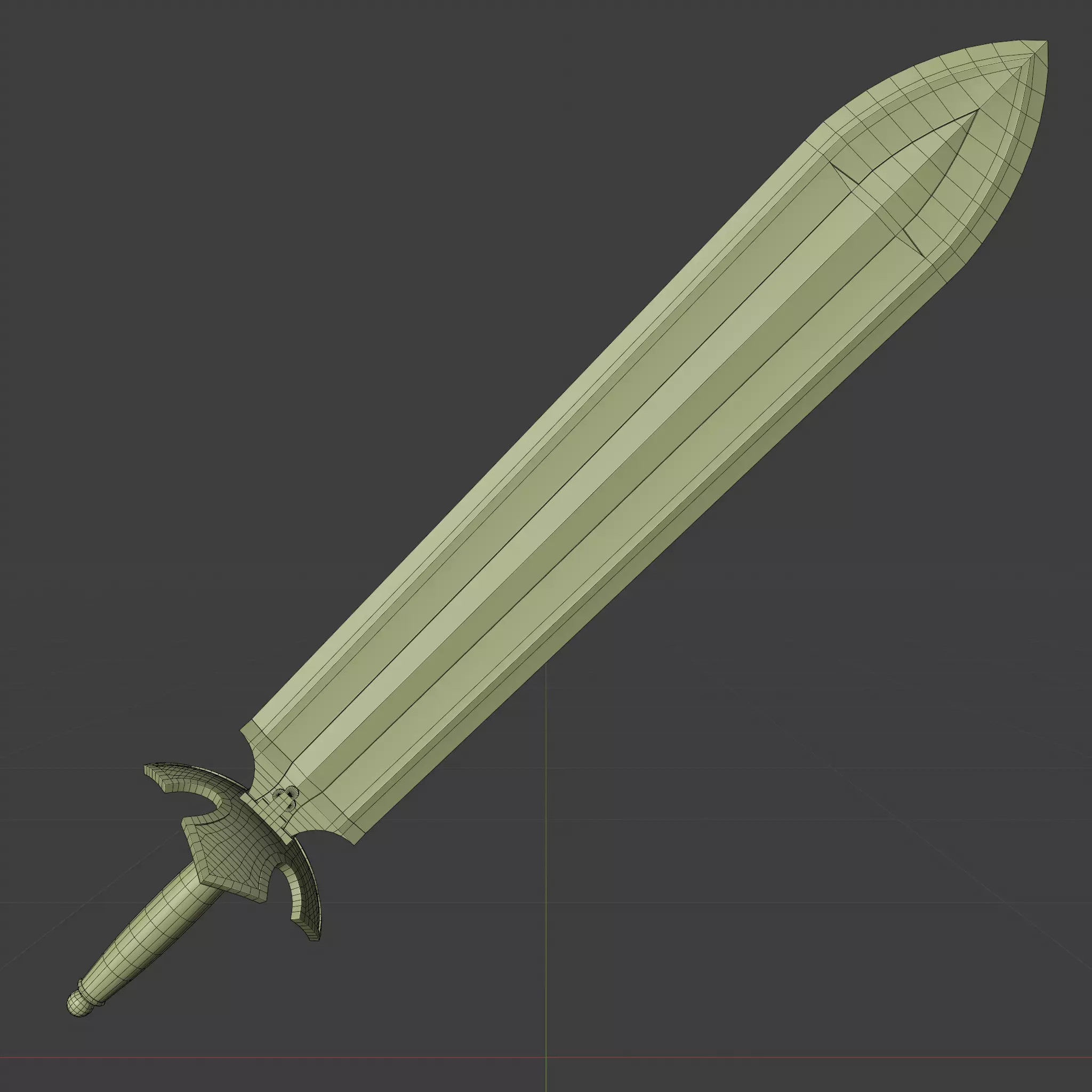 Asta Swords and Book Low-poly 3D model_6