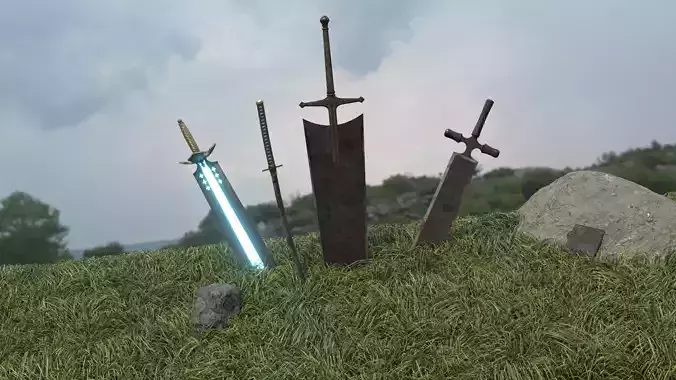 Asta Swords and Book