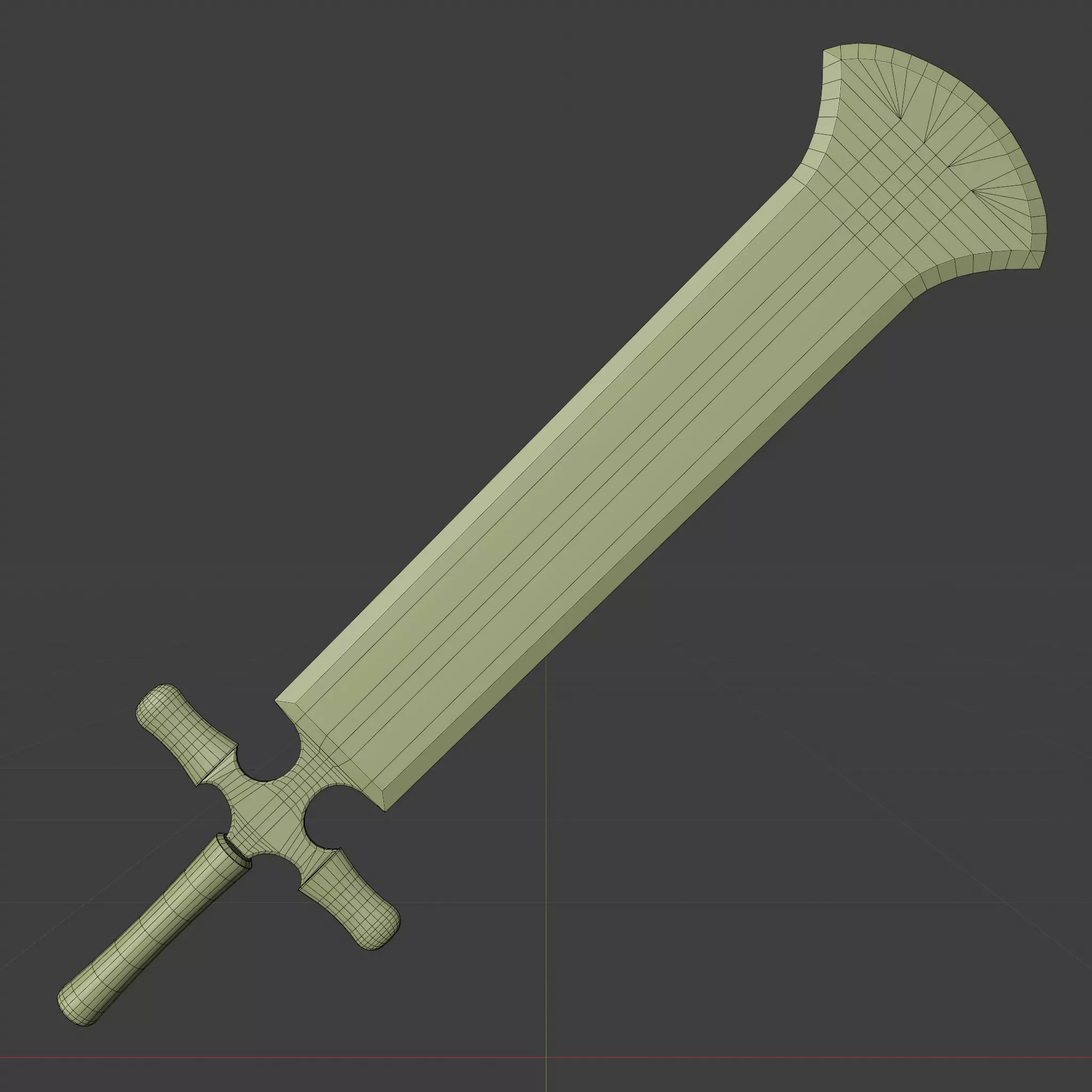 Asta Swords and Book Low-poly 3D model_8