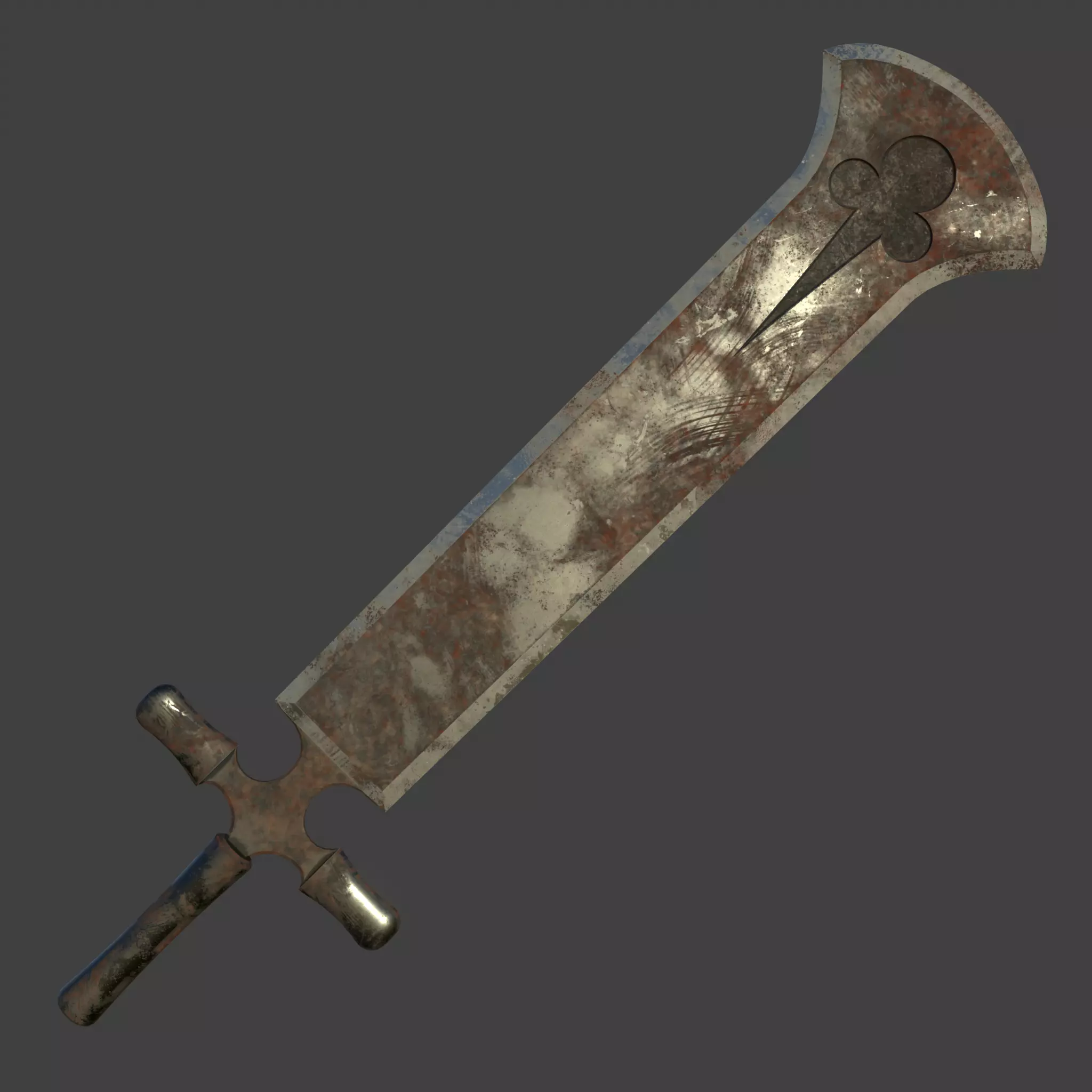 Asta Swords and Book Low-poly 3D model_7