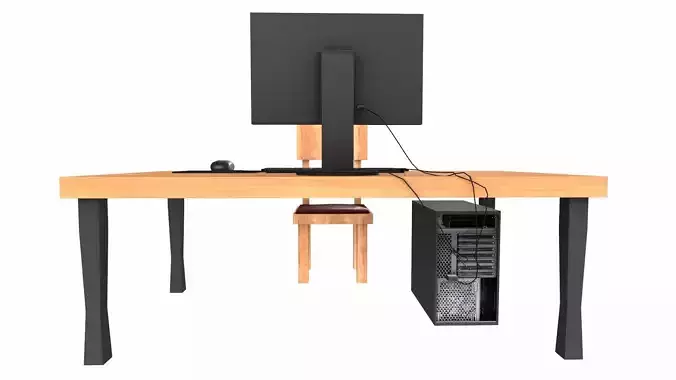 Desktop Table  3D Model