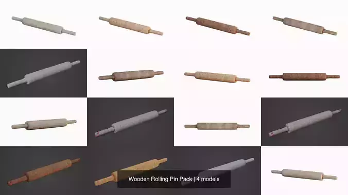 Wooden Rolling Pin Pack