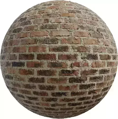 PBR Rustic Clay Brick Wall 