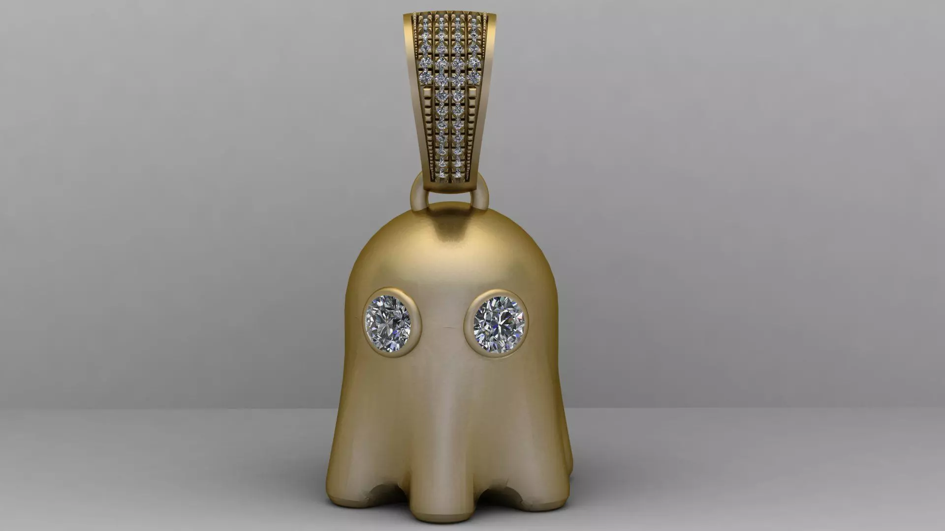 Golden Ghost Pendant 3D Printable 3D print model