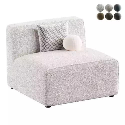 armchair megeve white