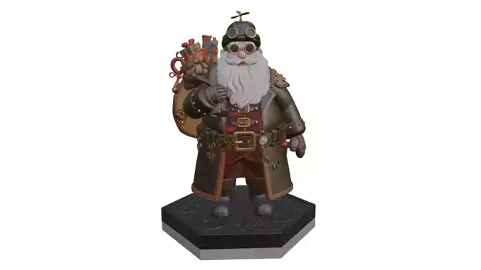 Santa Claus 3d model for 3d print 3D print model