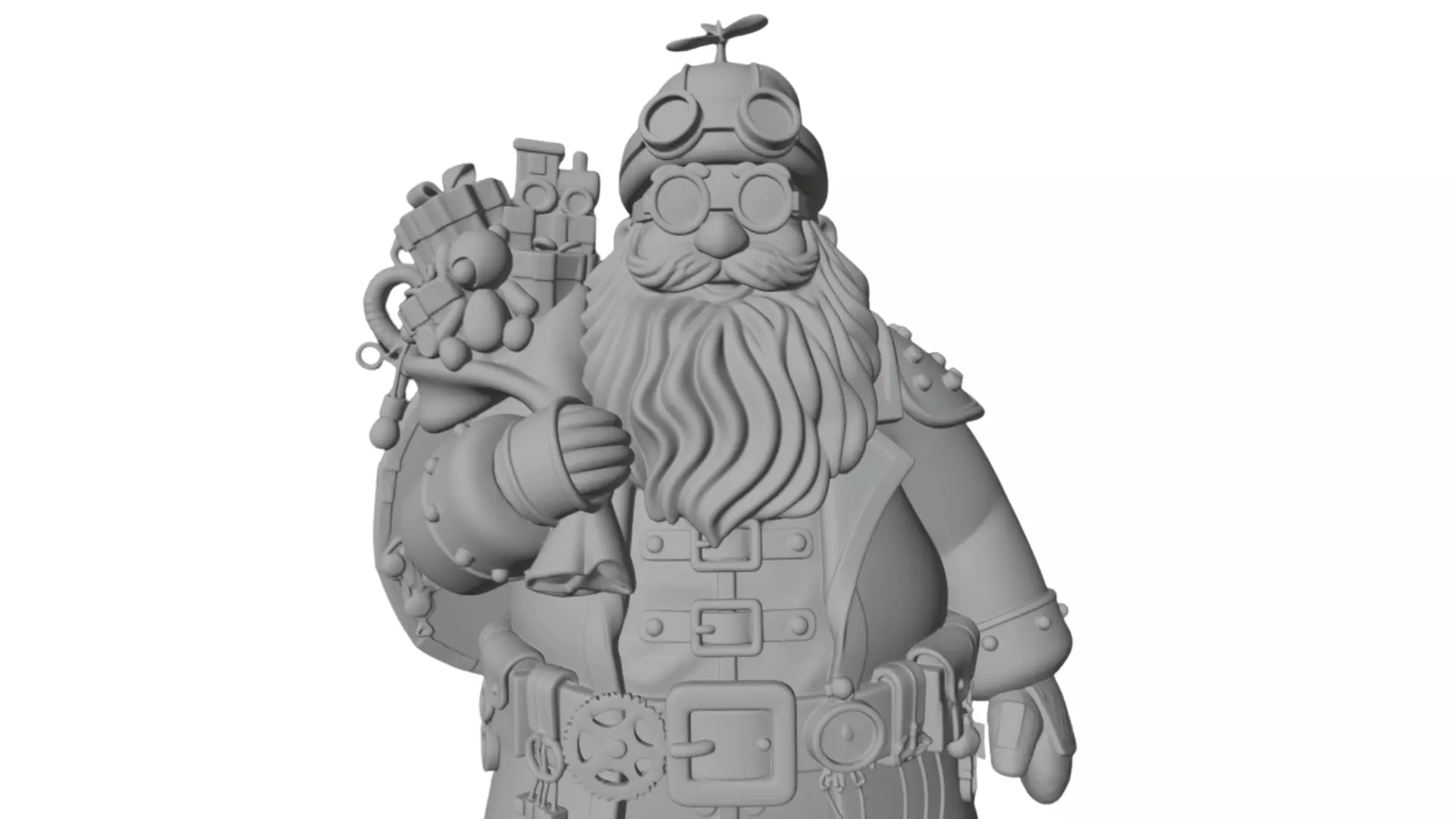 Santa Claus 3d model for 3d print 3D print model_4