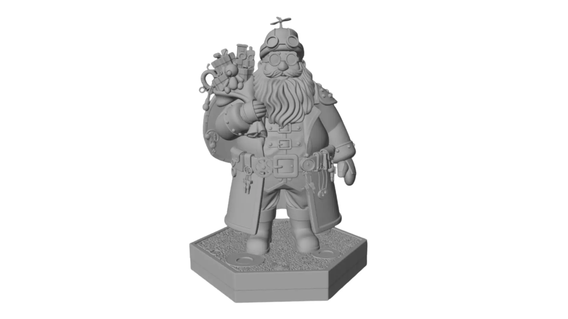 Santa Claus 3d model for 3d print 3D print model_3