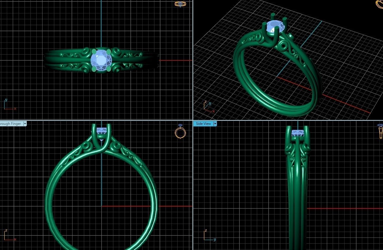 Ring 10231 3D print model_2