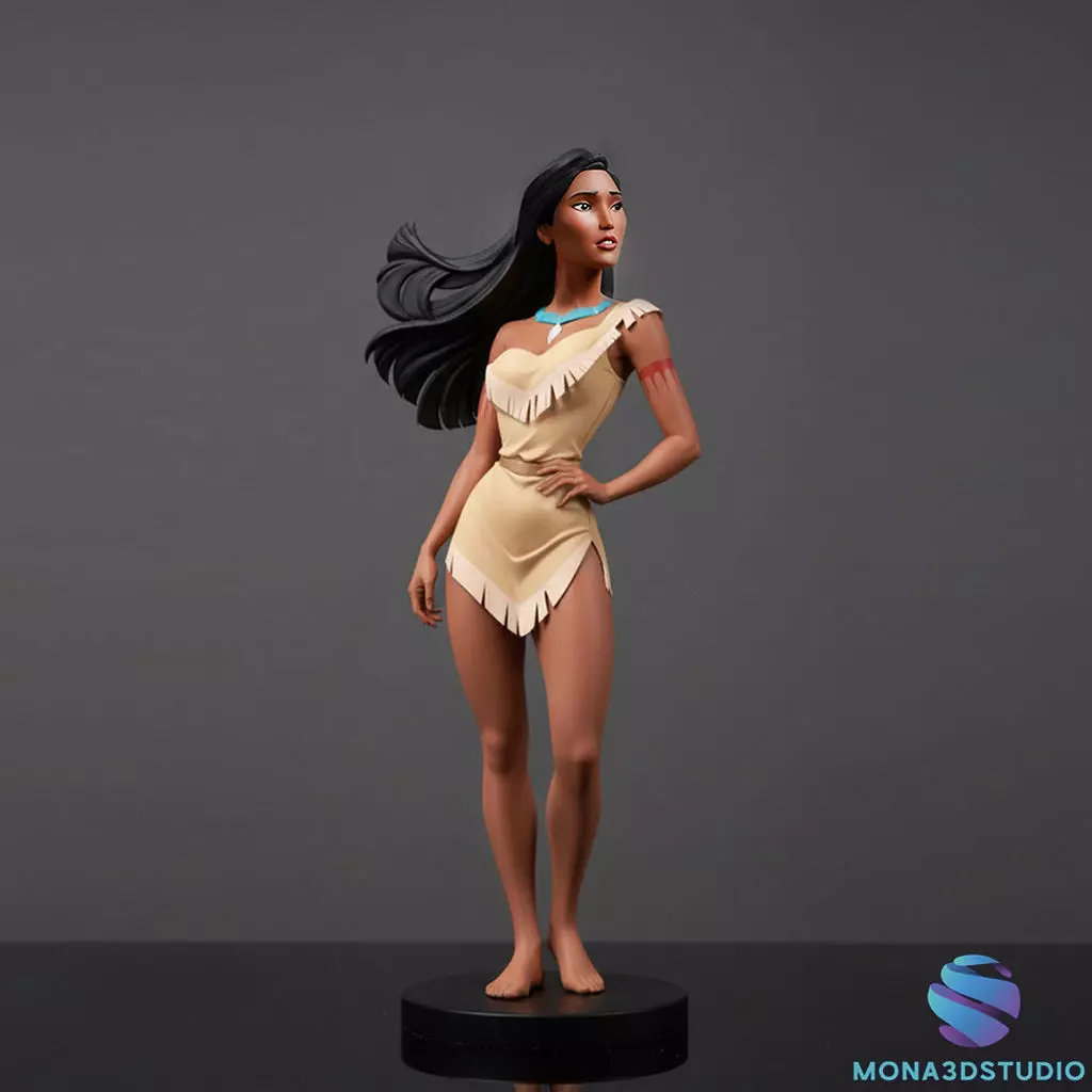 Pocahontas 3D Printable Model - Multi-Part Assembly Kit 3D print model