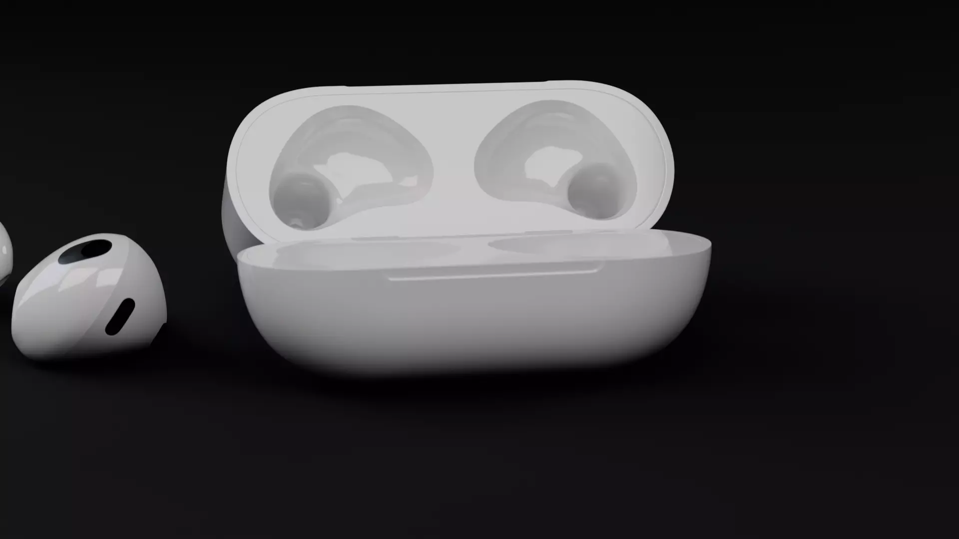 Modular Airpods 3 high quality 3d model 3D model_4