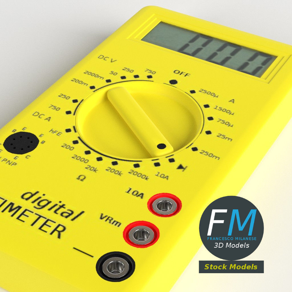 Digital multimeter 3D model_6