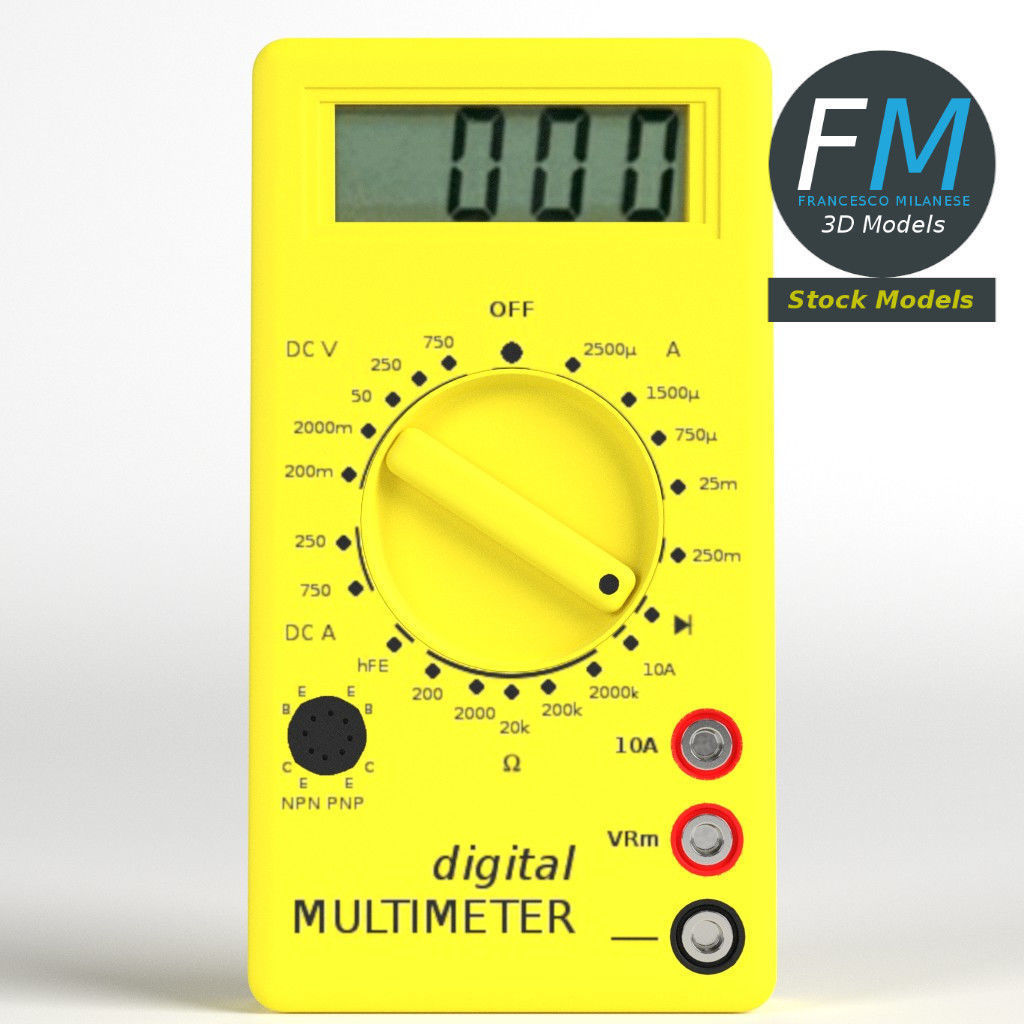 Digital multimeter 3D model_3