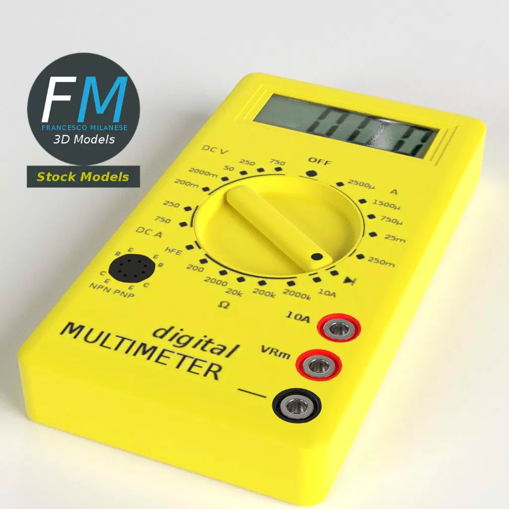 Digital multimeter 3D model_0