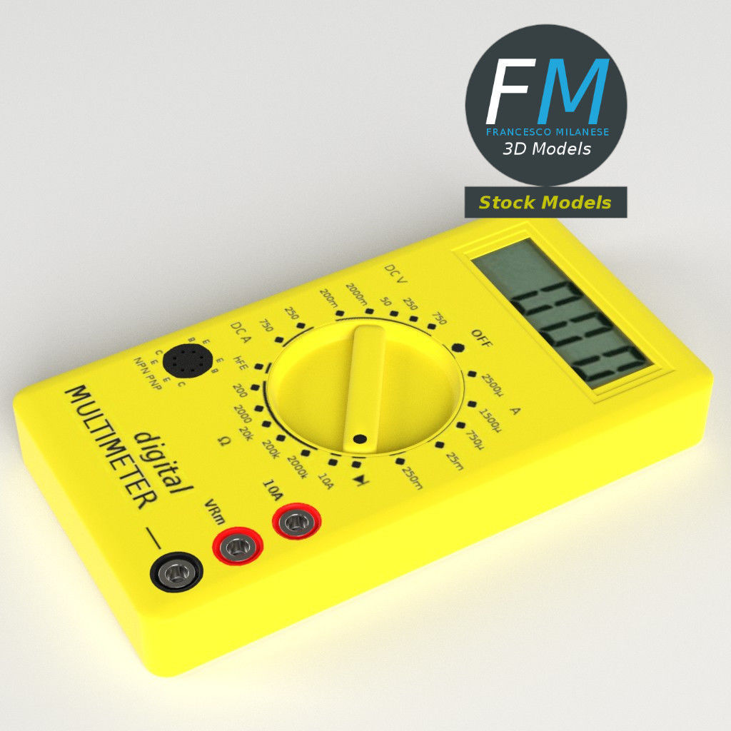 Digital multimeter 3D model_2