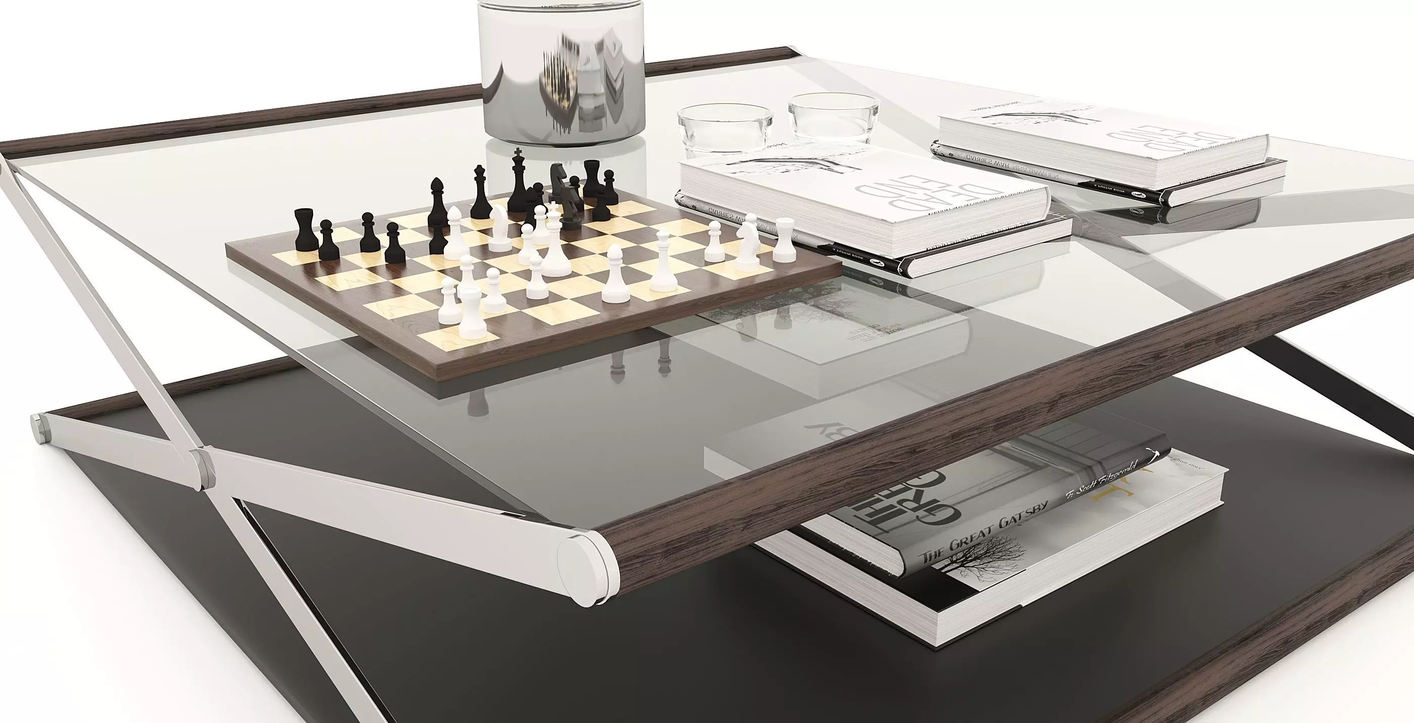 Glass Coffee Table  Free 3D model_3