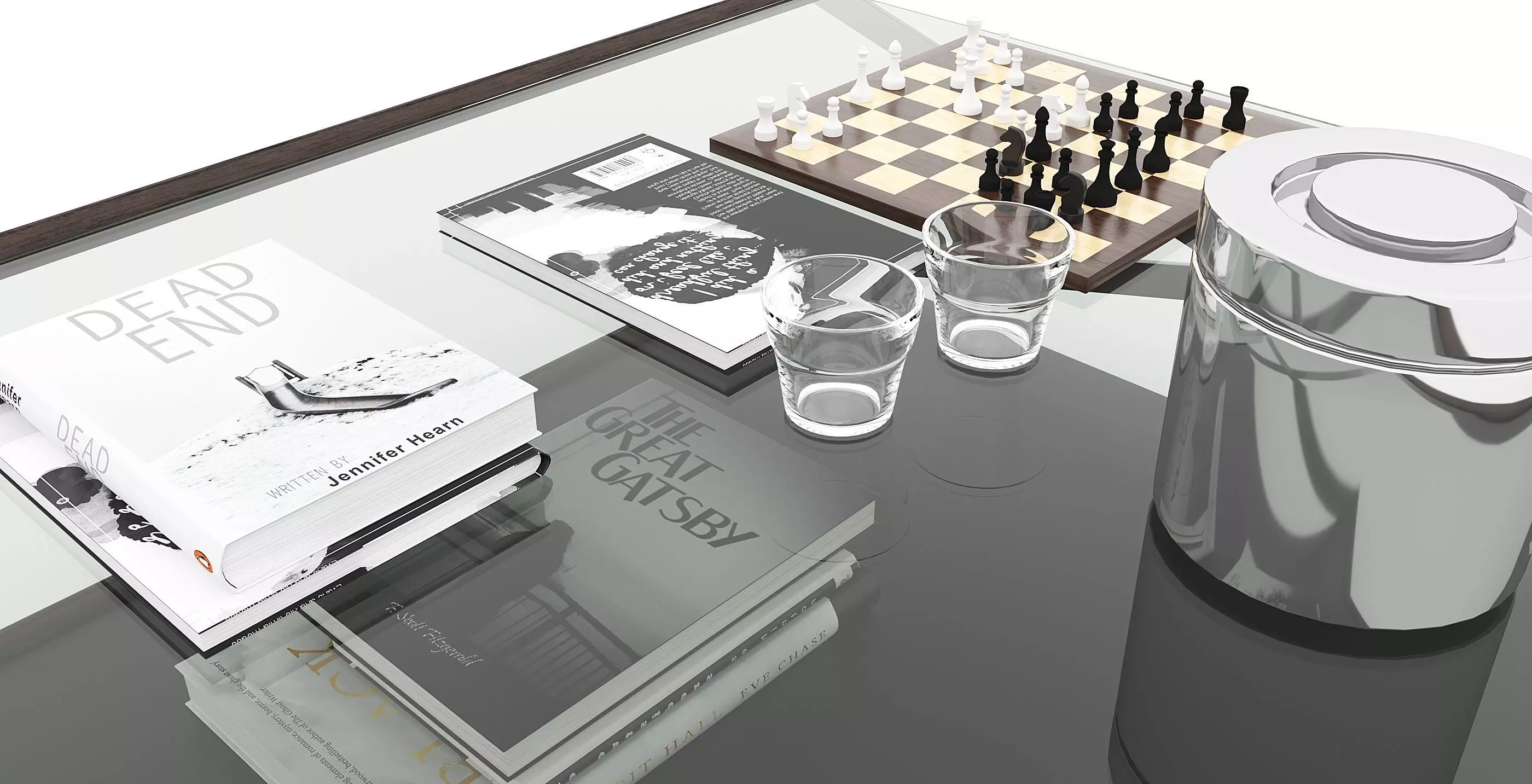 Glass Coffee Table  Free 3D model_1