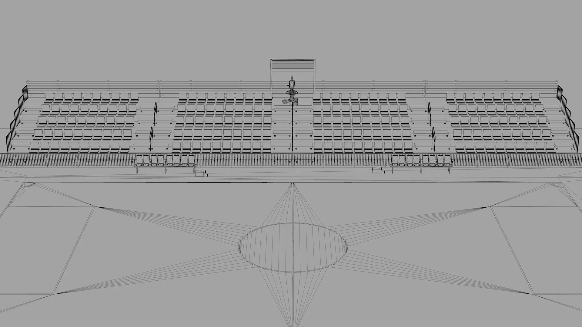 Mini Football Stadium Low-poly 3D model_22
