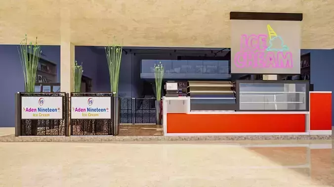 Retail Stall Icecream Shop
