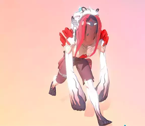 Hollow Cyborg Expirmental Monster RUN Fbx Png