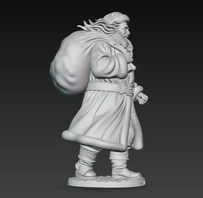 Mysterious Traveler Santa Claus 3D print model_28