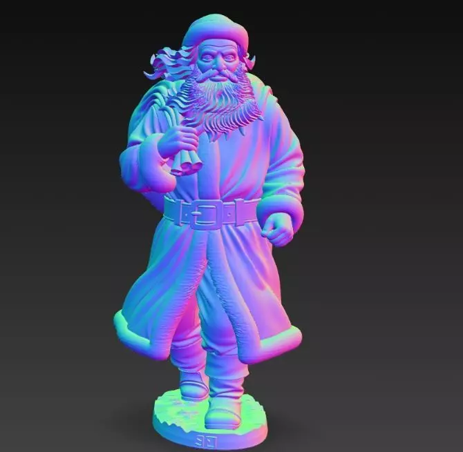 Mysterious Traveler Santa Claus 3D print model_18
