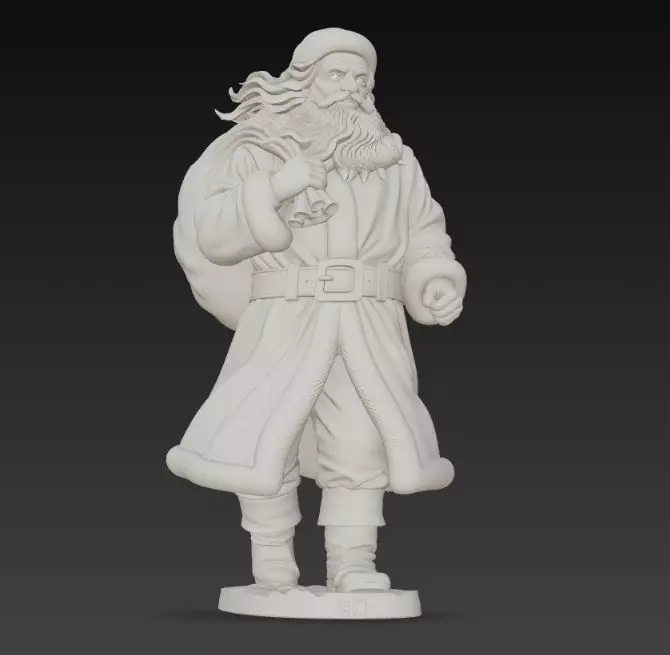 Mysterious Traveler Santa Claus 3D print model_19