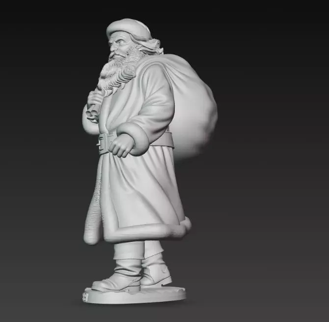 Mysterious Traveler Santa Claus 3D print model_6