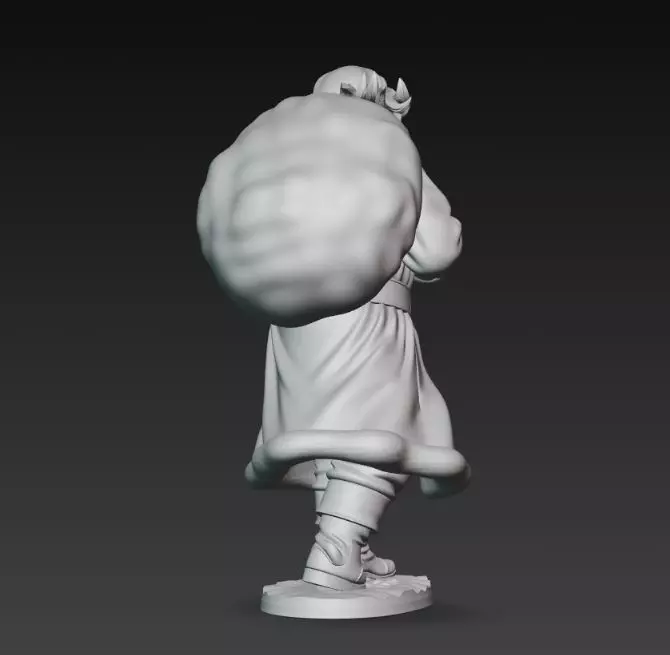 Mysterious Traveler Santa Claus 3D print model_2