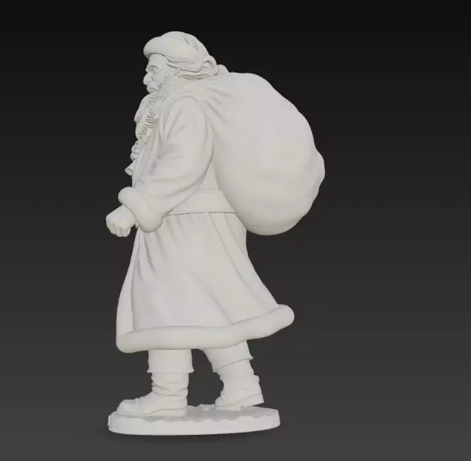Mysterious Traveler Santa Claus 3D print model_23