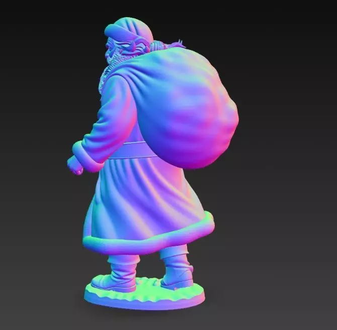 Mysterious Traveler Santa Claus 3D print model_16