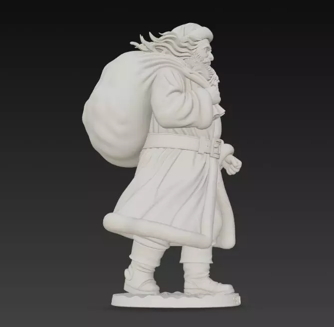 Mysterious Traveler Santa Claus 3D print model_21