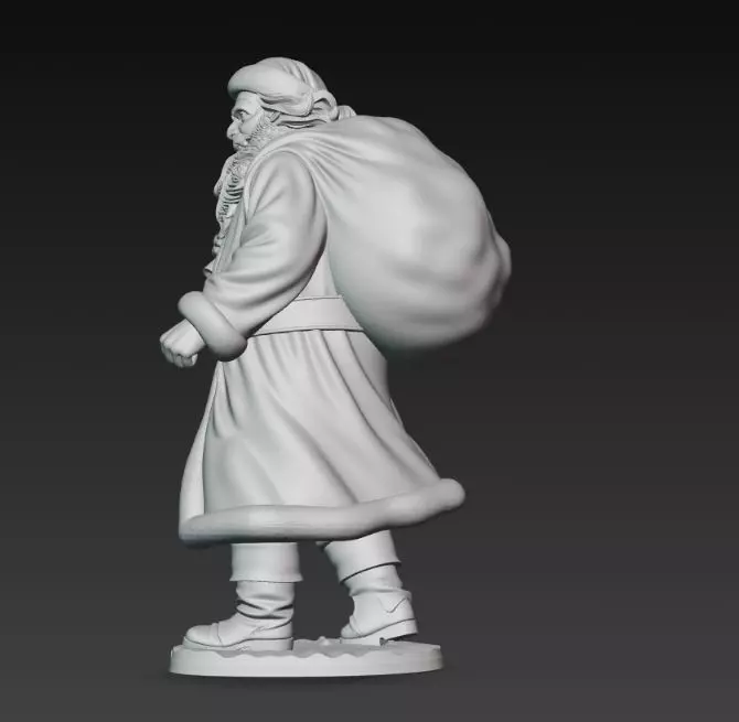 Mysterious Traveler Santa Claus 3D print model_5